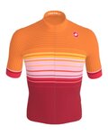 CASTELLI Kurzarm Fahrradtrikot - SQUADRA GUEST DESIGNER A019 - Orange/Rot