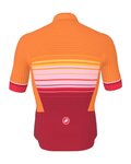 CASTELLI Kurzarm Fahrradtrikot - SQUADRA GUEST DESIGNER A019 - Orange/Rot