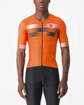 CASTELLI Kurzarm Fahrradtrikot - FREE SPEED 2 RACE - Orange/Blau