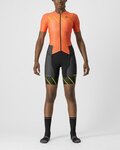 CASTELLI Fahrrad-Unteranzug - FREE SANREMO 2 W - Orange/Schwarz