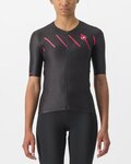 CASTELLI Kurzarm Fahrradtrikot - FREE SPEED 2W RACE - Schwarz/Rosa