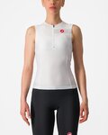 CASTELLI Ärmelloses Fahrradtrikot - FREE W TRI - Weiß/Schwarz