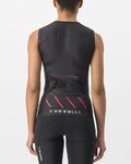 CASTELLI Ärmelloses Fahrradtrikot - FREE W TRI - Schwarz/Rosa