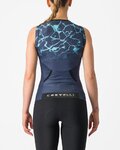 CASTELLI Ärmelloses Fahrradtrikot - FREE W TRI - Blau/Türkis