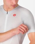 CASTELLI Kurzarm Fahrradtrikot - FREE SPEED 3 RACE TOP - Weiß