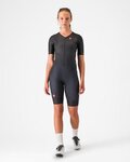 CASTELLI Fahrrad-Unteranzug - CORE TRI W SUIT SHORT SLEEVE - Schwarz