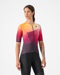CASTELLI Kurzarm Fahrradtrikot - FREE SPEED 3 W RACE TOP - mehrfarbig