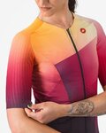CASTELLI Kurzarm Fahrradtrikot - FREE SPEED 3 W RACE TOP - mehrfarbig