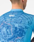 CASTELLI Kurzarm Fahrradtrikot - #GIRO107 NAPOLI - Blau
