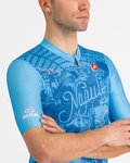 CASTELLI Kurzarm Fahrradtrikot - #GIRO107 NAPOLI - Blau