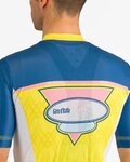 CASTELLI Kurzarm Fahrradtrikot - #GIRO107 OROPA - Gelb/Blau