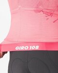 CASTELLI Kurzarm Fahrradtrikot - GIRO 108 RACE 8S - Rosa