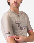 CASTELLI Kurzarm Fahrradtrikot - GIRO COLLE DELLE FINESTRE - Beige