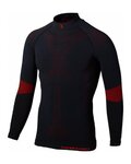 BBB Langarm Fahrrad-Shirt - FIRLAYER - Rot/Schwarz
