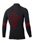 BBB Langarm Fahrrad-Shirt - FIRLAYER - Rot/Schwarz