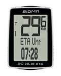 SIGMA SPORT Tachometer - BC 16.16 STS CAD TOPLINE 016 - Weiß/Schwarz