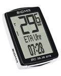 SIGMA SPORT Tachometer - BC 16.16 STS CAD TOPLINE 016 - Weiß/Schwarz