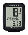 SIGMA SPORT Tachometer - BC 7.16 TOPLINE 016 - Schwarz