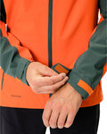 VAUDE wasserfeste Jacke - MOAB RAIN  - Grün/Rot