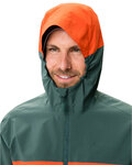 VAUDE wasserfeste Jacke - MOAB RAIN  - Grün/Rot