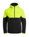 VAUDE Winddichte Fahrradjacke - QIMSA SOFTSHELL - Schwarz/Gelb