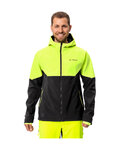 VAUDE Winddichte Fahrradjacke - QIMSA SOFTSHELL - Schwarz/Gelb