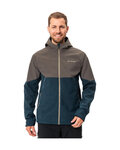 VAUDE Winddichte Fahrradjacke - QIMSA SOFTSHELL - Braun/Blau