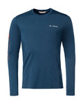 VAUDE Langarm Fahrrad-Shirt - MONVISO MERINO - Blau