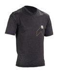 LEATT Kurzarm Fahrradtrikot - MTB TRAIL 1.0 X-FLOW - Schwarz