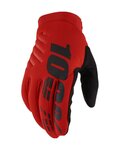 100% SPEEDLAB Langfinger-Fahrradhandschuhe - BRISKER - Rot
