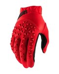 100% SPEEDLAB Langfinger-Fahrradhandschuhe - AIRMATIC JR - Rot/Schwarz