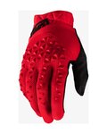 100% SPEEDLAB Langfinger-Fahrradhandschuhe - GEOMATIC - Rot