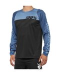 100% SPEEDLAB Langarm Fahrradtrikot für den Sommer - R-CORE - Schwarz/Blau