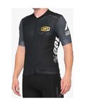 100% SPEEDLAB Kurzarm Fahrradtrikot - EXCEEDA - Schwarz/Grau