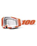 100% SPEEDLAB Fahrradsonnenbrille - RACECRAFT 2 - Orange/Weiß