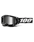 100% SPEEDLAB Fahrradsonnenbrille - RACECRAFT 2 - Schwarz/Weiß/Silber