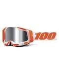 100% SPEEDLAB Fahrradsonnenbrille - RACECRAFT 2 - Orange/Weiß/Silber