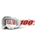 100% SPEEDLAB Fahrradsonnenbrille - ACCURI 2 - Weiß/Rot