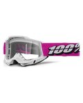 100% SPEEDLAB Fahrradsonnenbrille - ACCURI 2 - Cyclamen/Weiß/Schwarz
