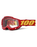 100% SPEEDLAB Fahrradsonnenbrille - ACCURI 2 - Rot/Gelb