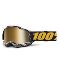 100% SPEEDLAB Fahrradsonnenbrille - ACCURI 2 - Weiß/Grau/Gelb/Schwarz/Gold