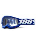 100% SPEEDLAB Fahrradsonnenbrille - ACCURI 2 OTG - Blau/Weiß