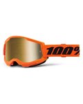 100% SPEEDLAB Fahrradsonnenbrille - STRATA 2 - Orange/Schwarz/Gold