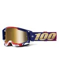 100% SPEEDLAB Fahrradsonnenbrille - RACECRAFT 2 - Blau/Rot/Gold