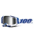 100% SPEEDLAB Fahrradsonnenbrille - RACECRAFT 2 - Weiß/Blau/Silber