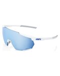 100% SPEEDLAB Fahrradsonnenbrille - RACETRAP 3.0 - Weiß/Blau