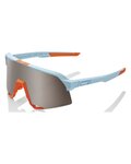 100% SPEEDLAB Fahrradsonnenbrille - S3™ - Hellblau/Orange/Silber