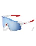 100% SPEEDLAB Fahrradsonnenbrille - SPEEDCRAFT - TOTAL ENERGIES TEAM - Weiß/Rot/Blau