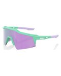 100% SPEEDLAB Fahrradsonnenbrille - SPEEDCRAFT SL - Lila/Hellgrün