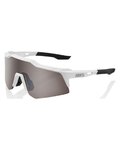 100% SPEEDLAB Fahrradsonnenbrille - SPEEDCRAFT XS - Weiß/Silber